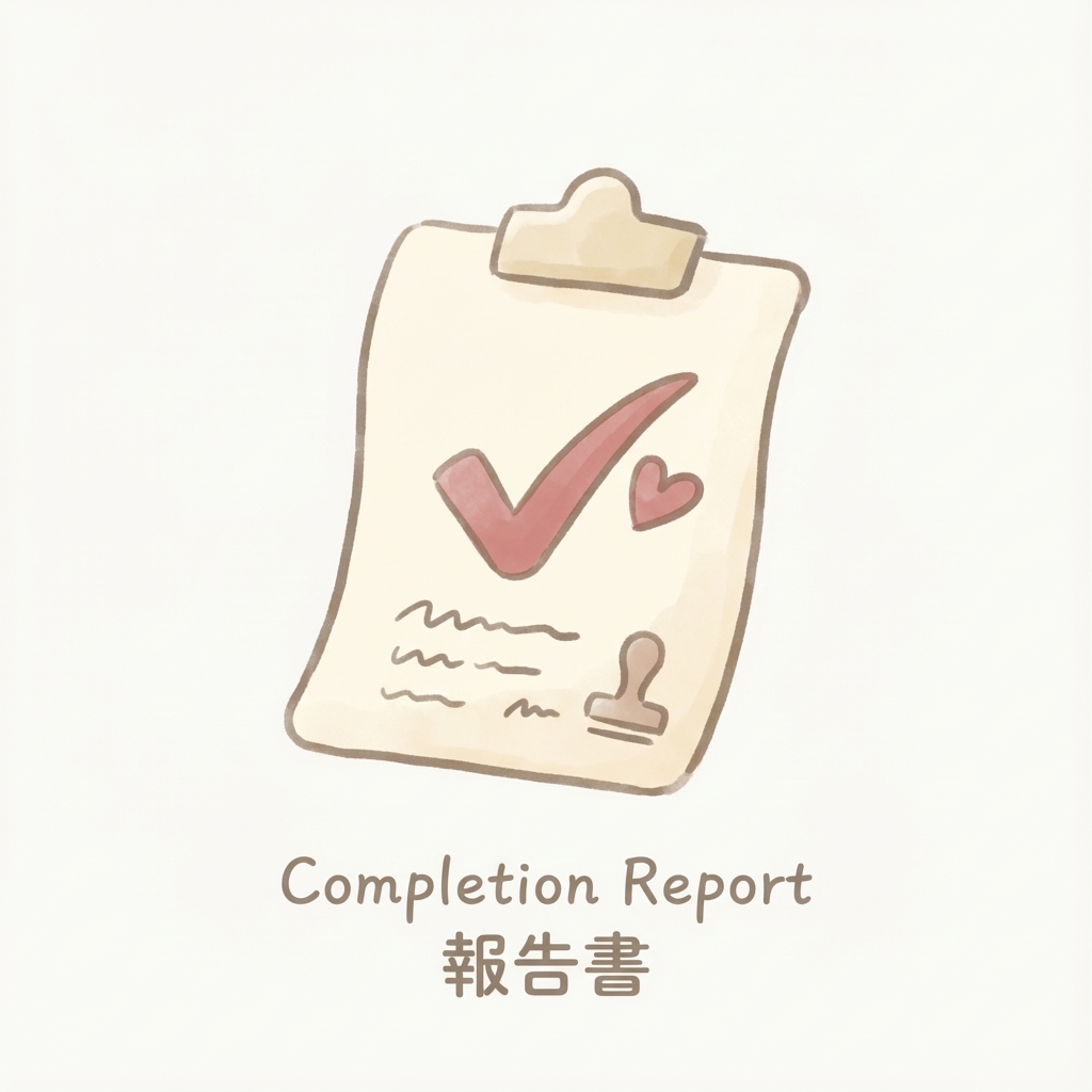 完了報告