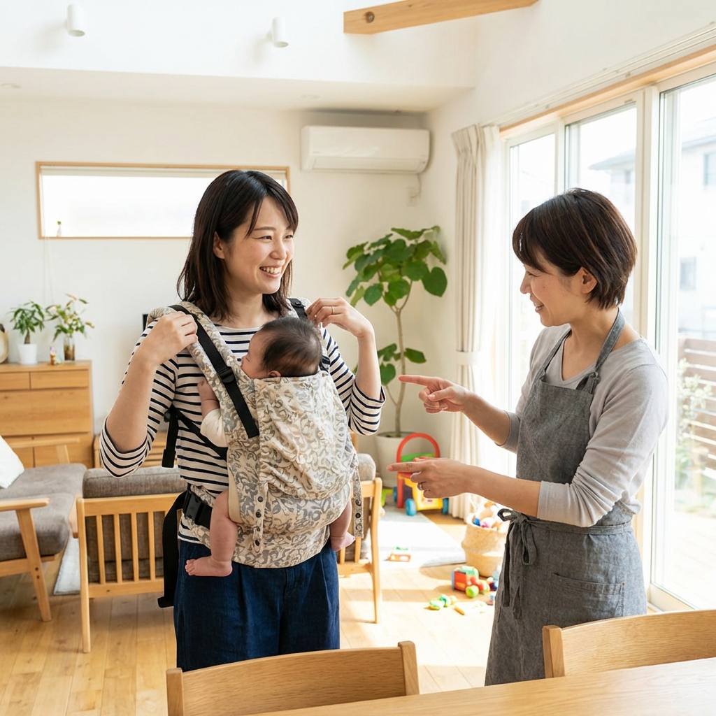抱っこ・抱っこ紐指導